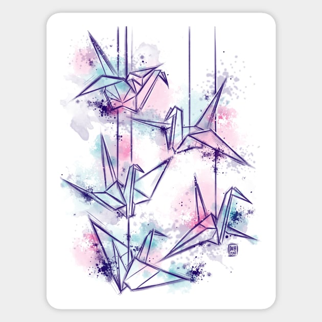 Colorfull origami dream Sticker by Daisyart_lab